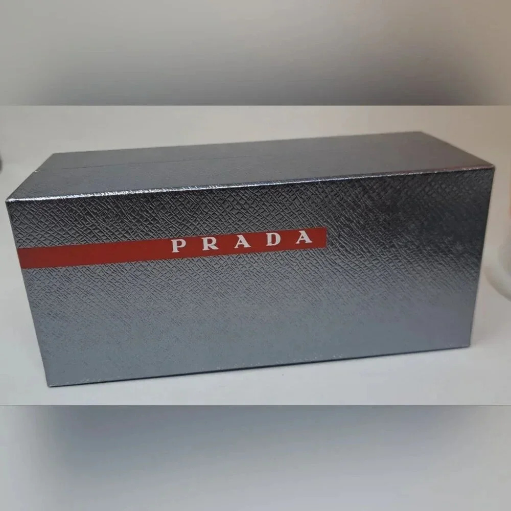 NWT Prada Linea Rossa Black  Black Sport Rectangle SPS 04O 1BO-1A1 58-16-140 - Picture 3 of 16
